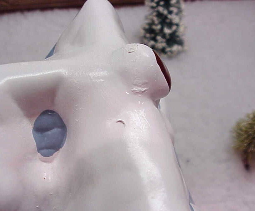 Vintage House of Lloyd Country Cottage Lighted House Snow Draped Roof Marked