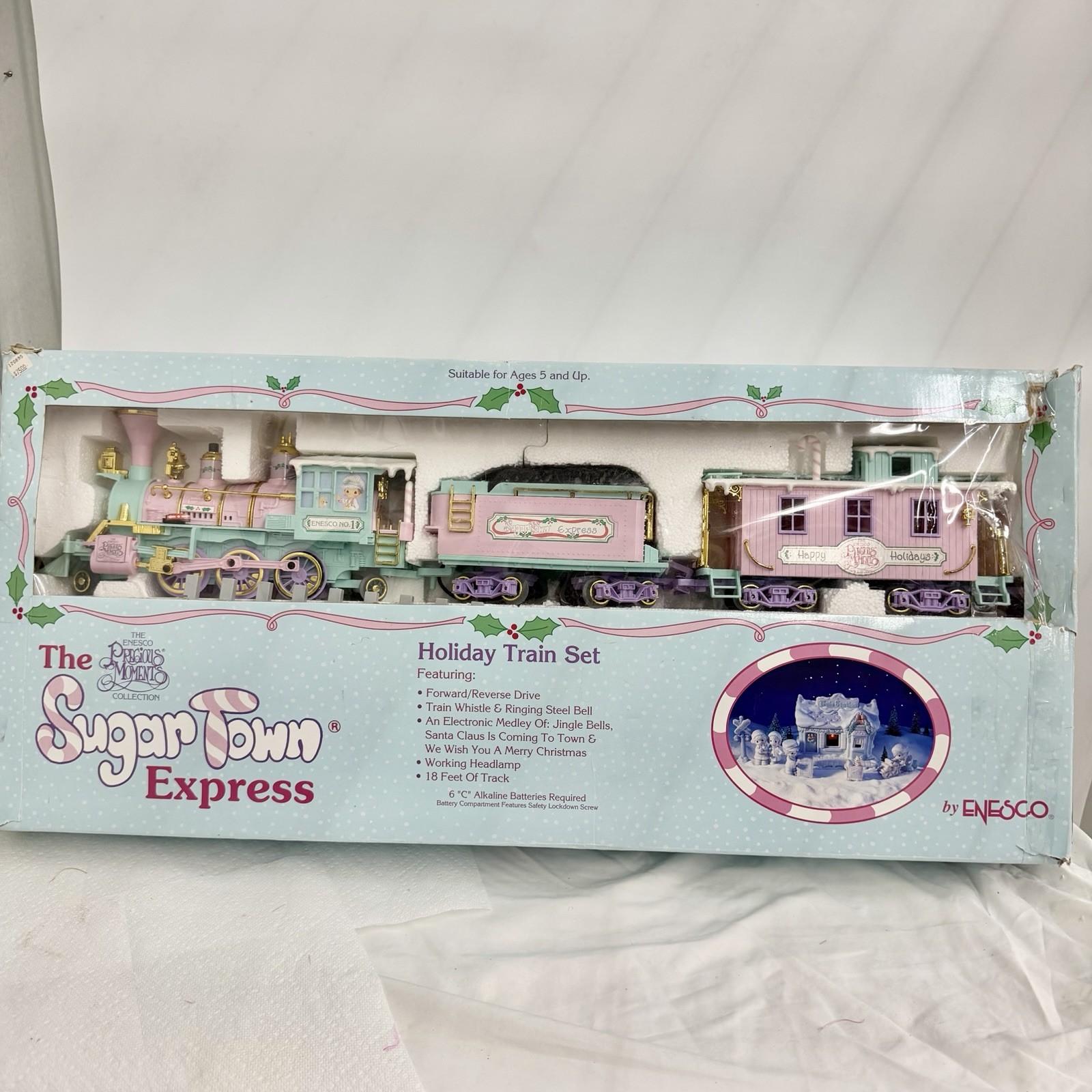 Enesco Sugar Town Express Holiday Train Set Limited Edition Christmas