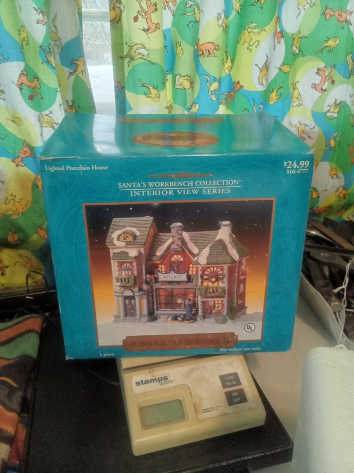 Santa’s Workbench Interior View Series Lighted Heritage House Antiques