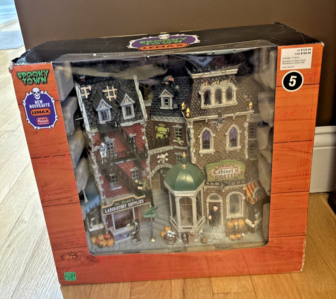 Lemax Spooky Town “Monsters on Main Street” Lighted Facade