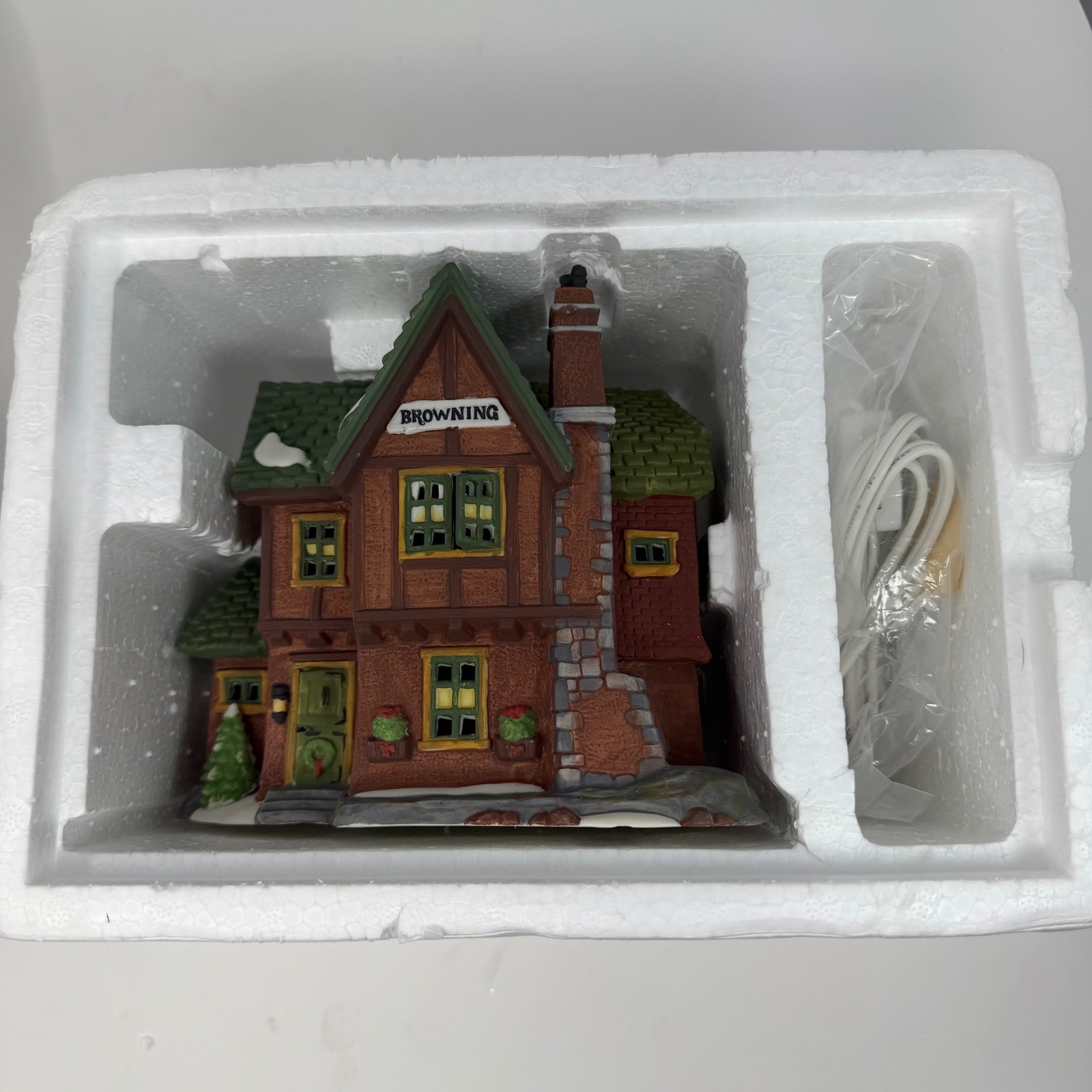 Department 56 Dickens Village Series Browning Cottage Handpainted Porcelain