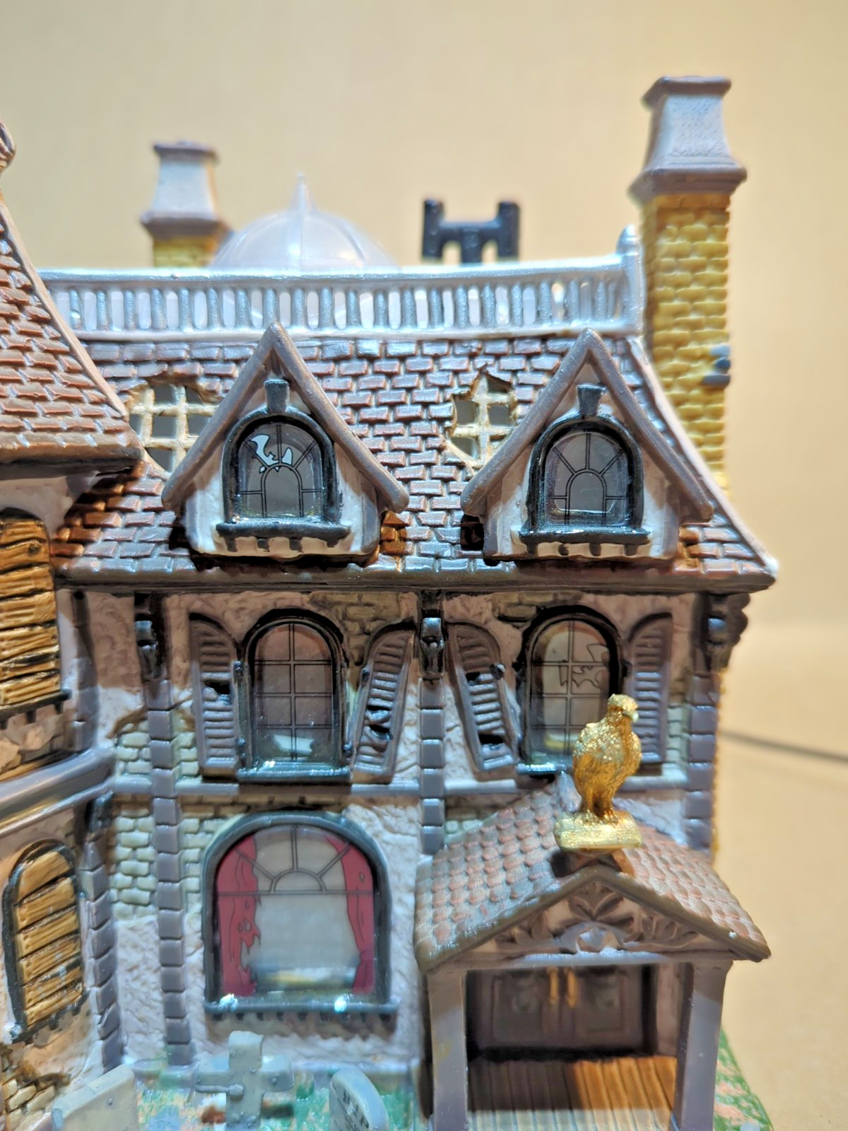Lemax Spooky Town Alford Mansion Halloween Haunted House Light up w/Box