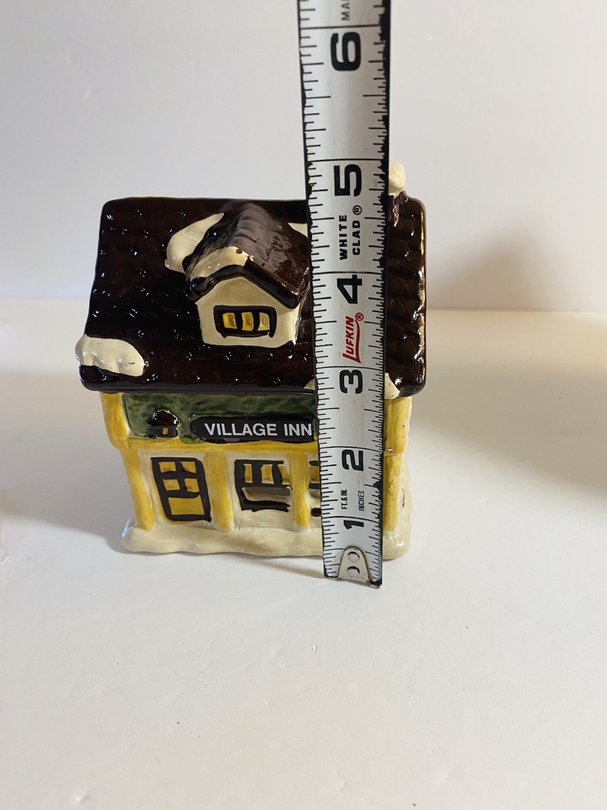 Dickens Village Ceramic Candle Holder Village Inn JS NY Taiwan NOS New Old Stock