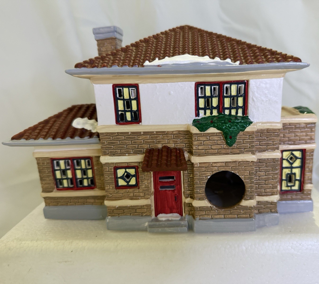 Department 56 Snow Village Prairie House, Hand Painted, Ceramic Porcelain, Boxed