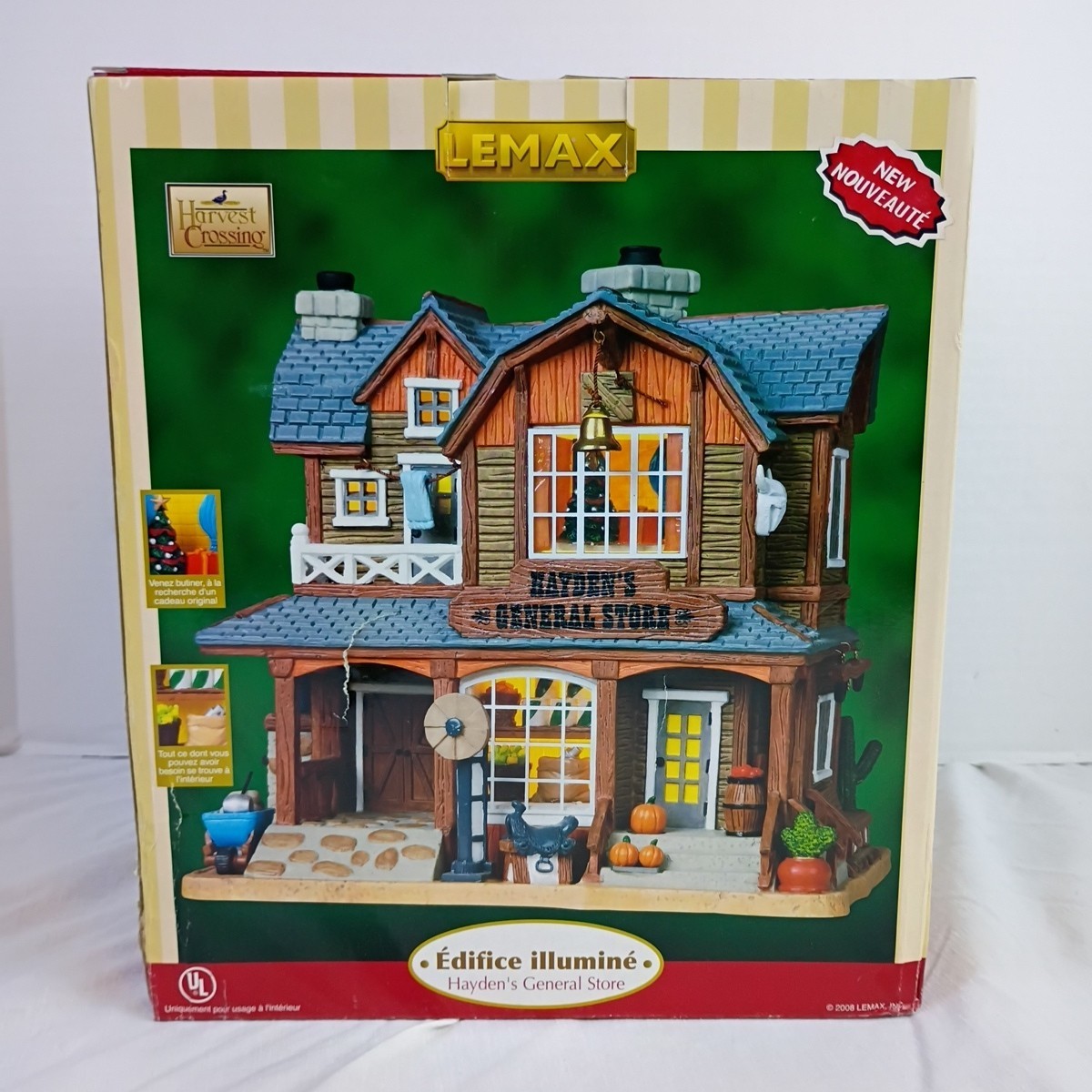 Lemax Harvest Crossing Hayden’s General Store Lighted Building 2008 New in Box