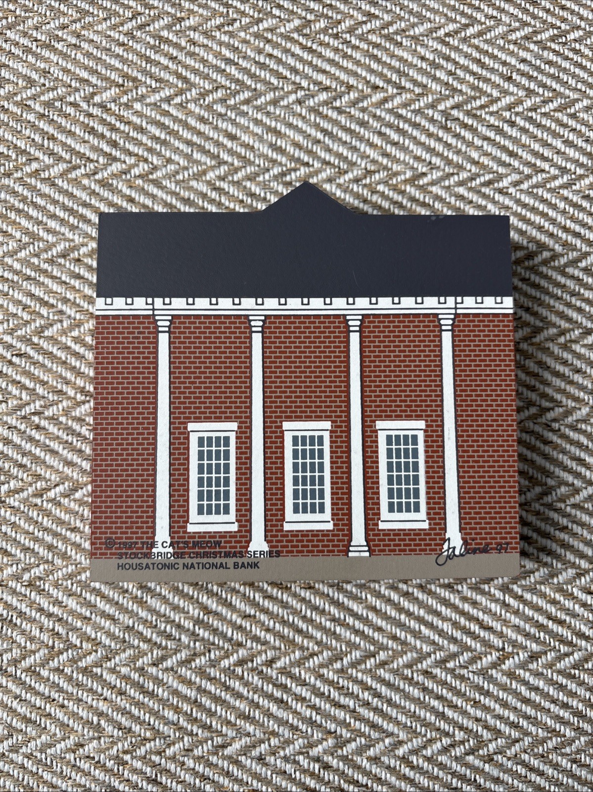 Cat’s Meow Shelf Sitter Housatonic National Bank 1997 Stockbridge Christmas