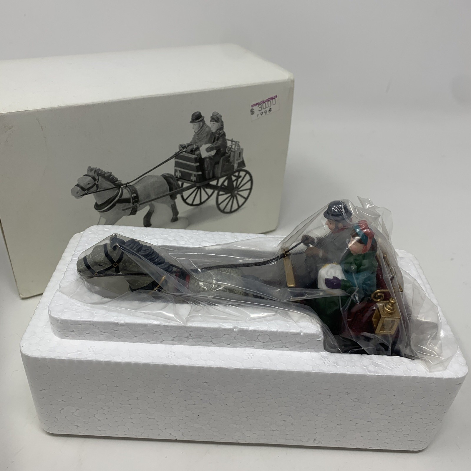 Dept 56 Heritage Village Collection RED CHRISTMAS SULKY 58401 NIB