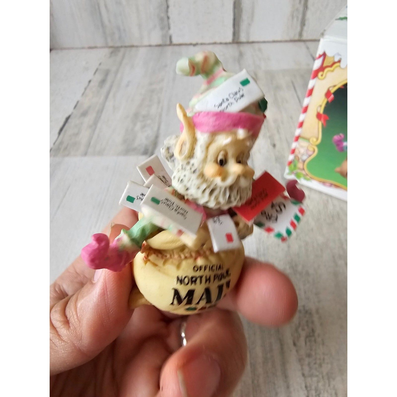 Enesco crinkles Sandi zimnicki North Pole village mail post office vintage rare