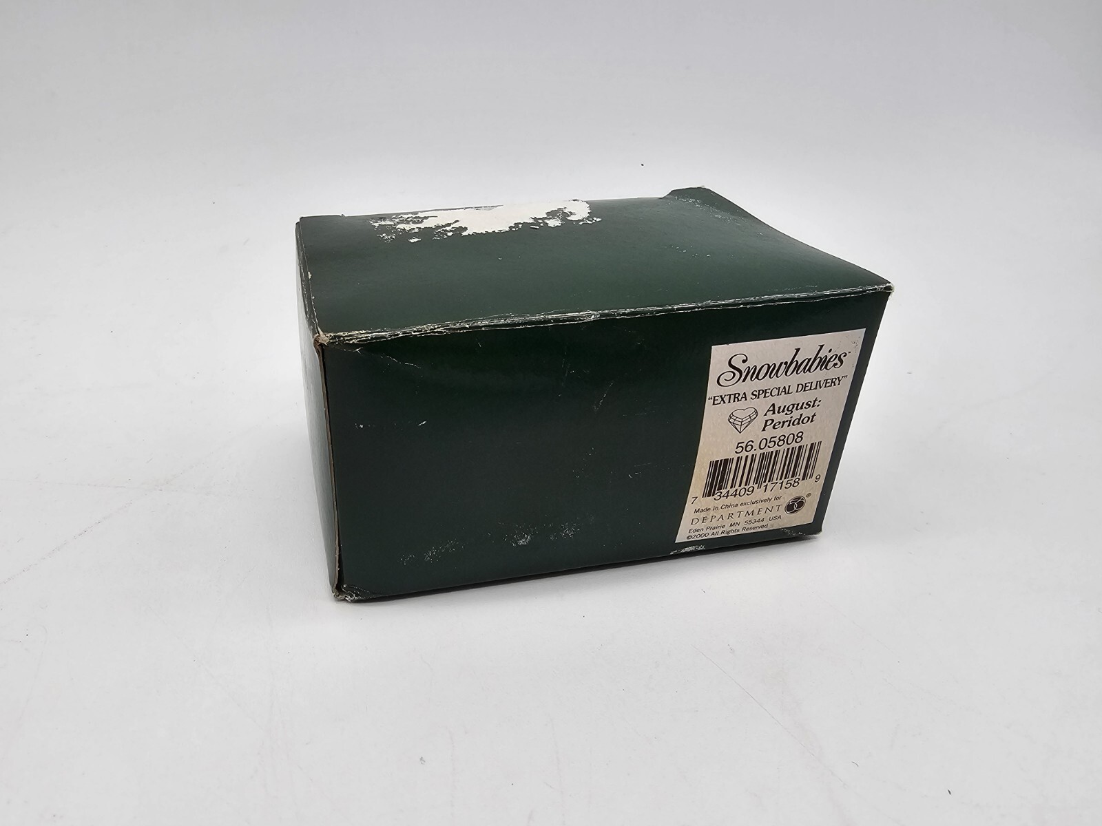 Dept 56 Snowbabies ~ Extra Special Delivery In Box With Peridot August Birthstn