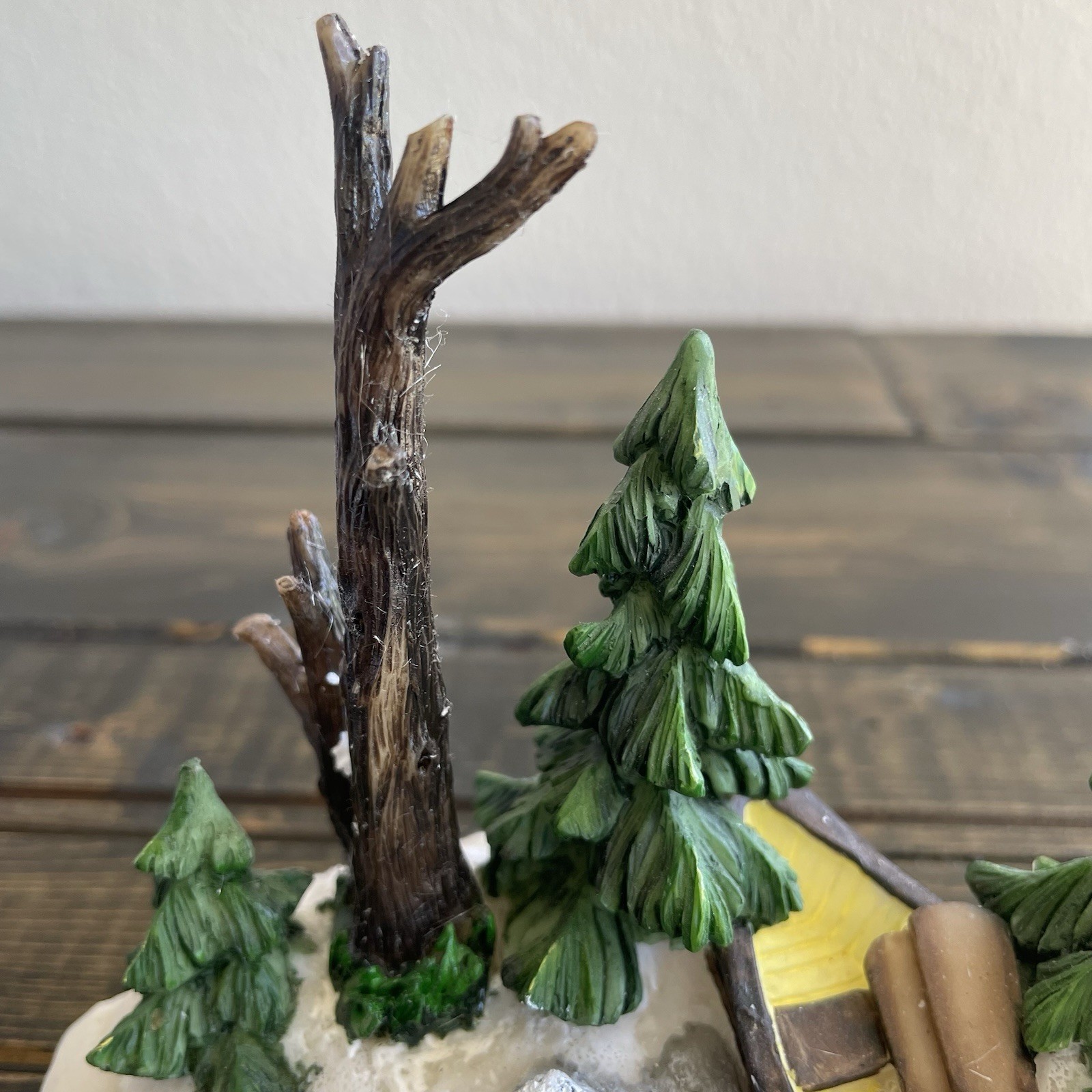 Heartland Valley Christmas Village Accessory Winter Camping Rowboat Campfire