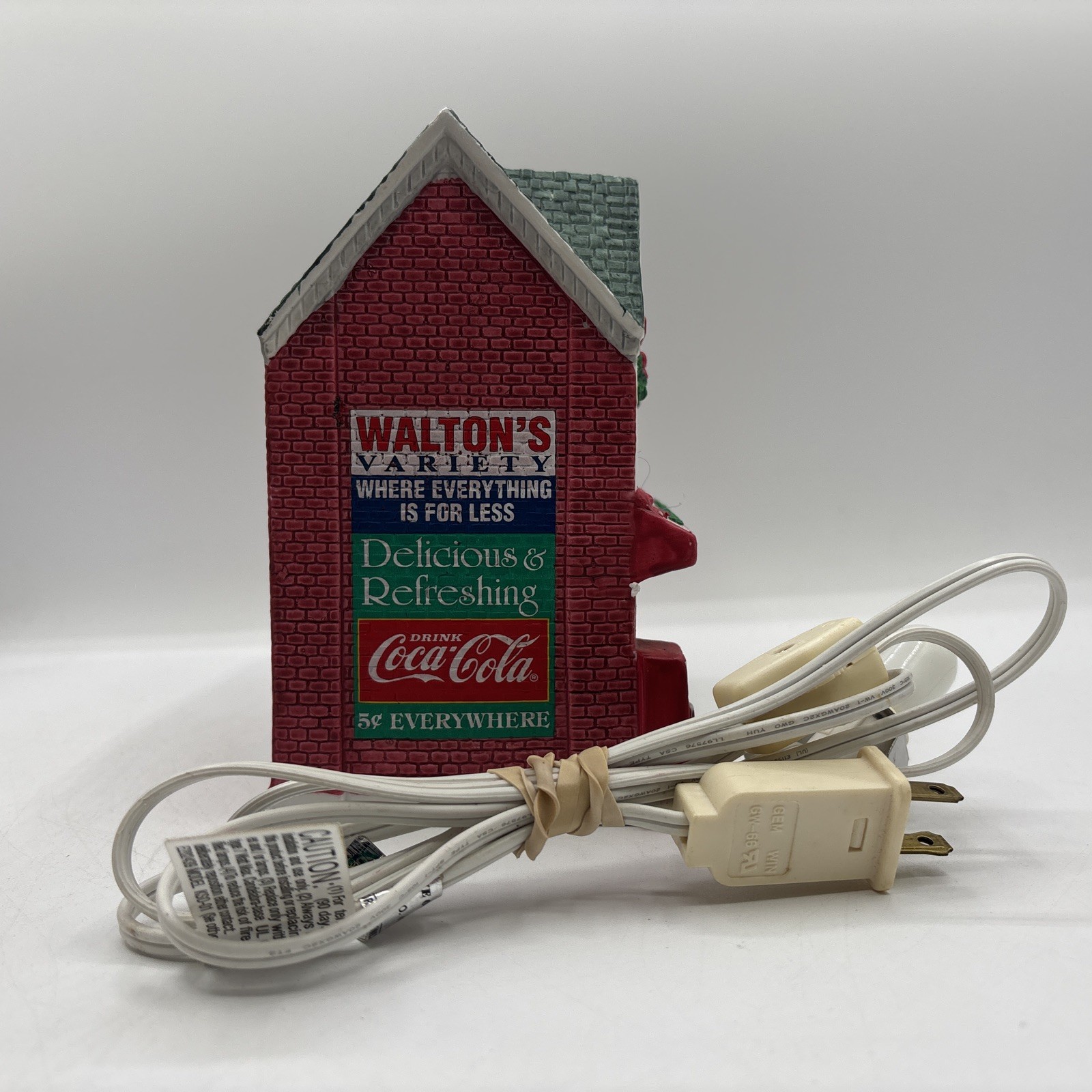 Coca-Cola Town Square Collection 1995 Vintage Waltons 5 & 10 Illuminated Retired