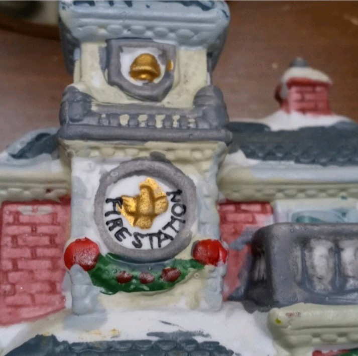 Xmas time at the Fire station Statue