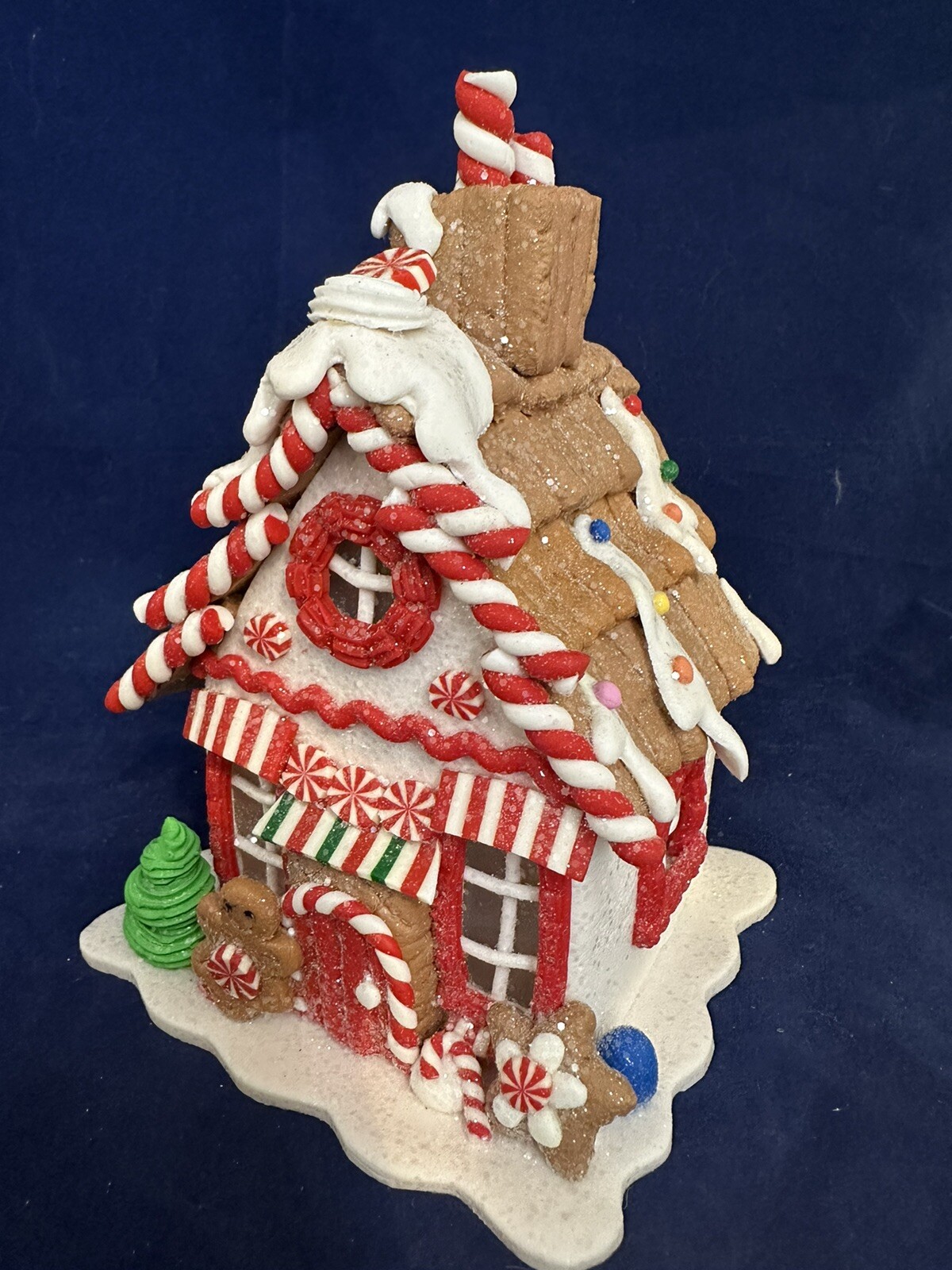 LED gingerbread house table piece NEW gorgeous designer Kurt S Adler 8”