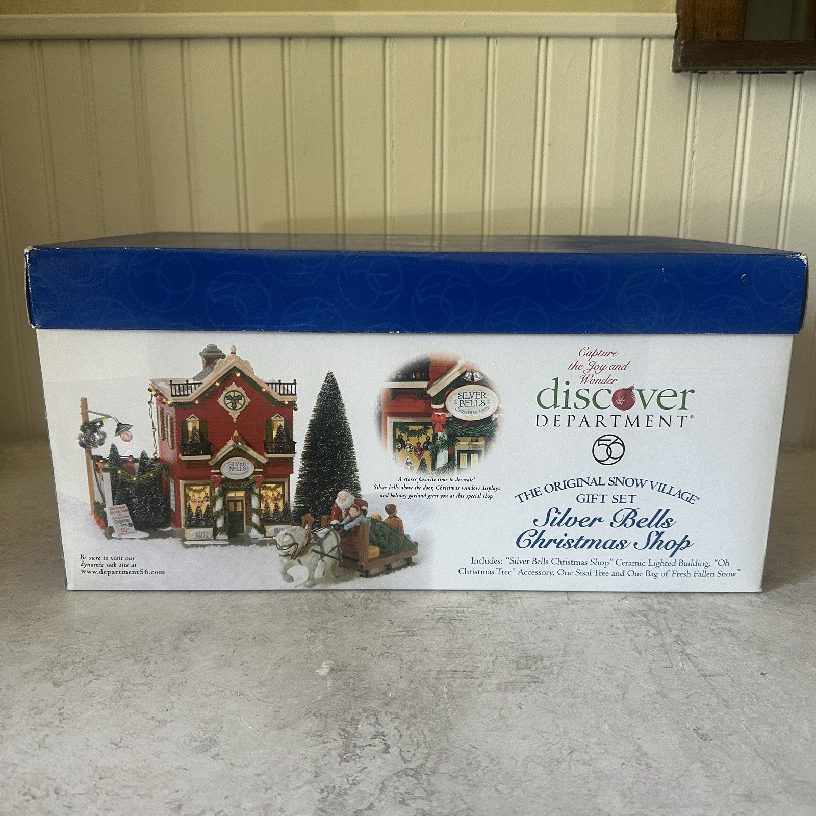 Dept 56 Snow Village Silver Bells Christmas Shop 55040 Flaws READ w Box 2000