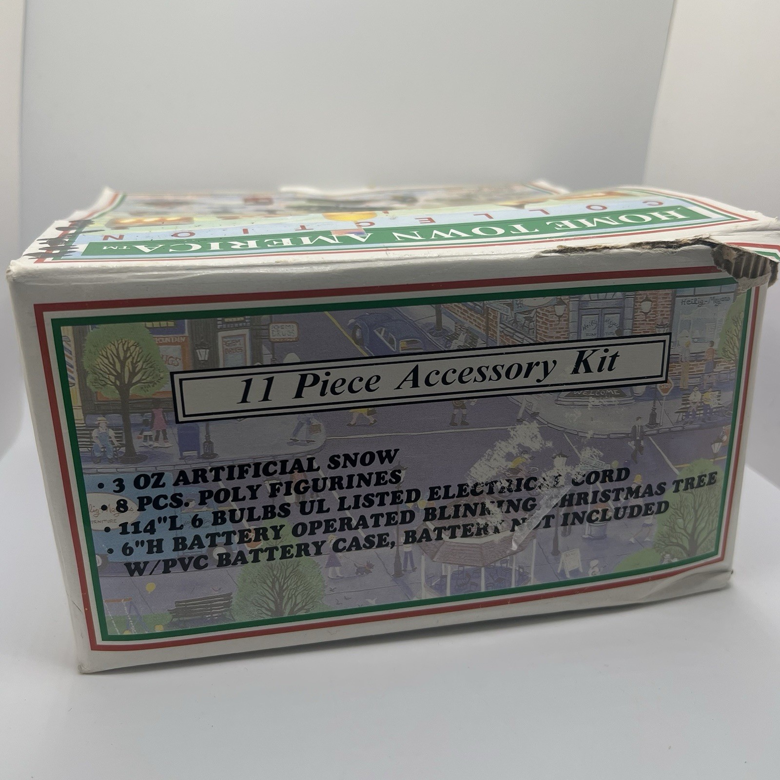 VTG LOT of 6 Home Town America Collection Christmas Village Buildings Accessory