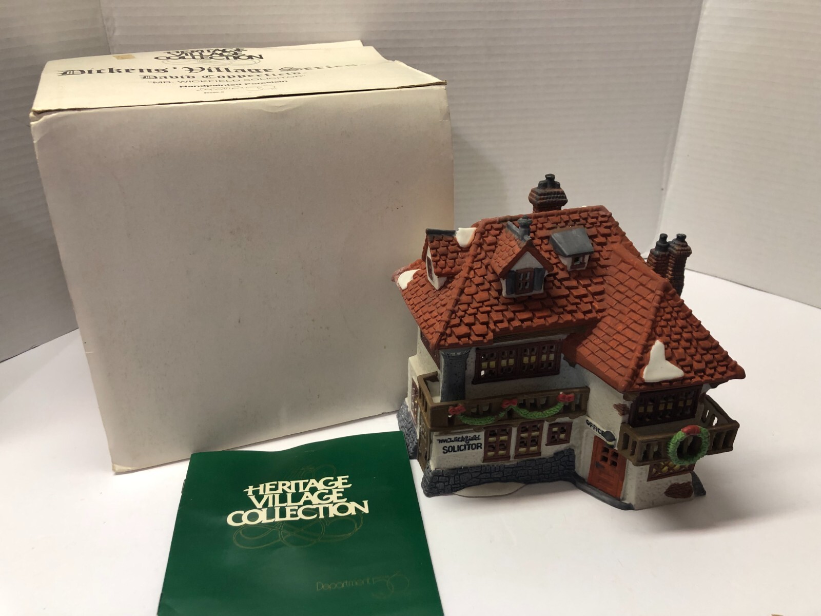 Dept 56 Dickens Village David Copperfield MR WICKFIELD SOLICITOR 5550-6 Building