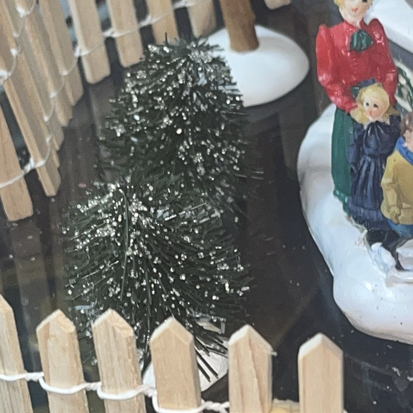 HOLIDAY TIME SANTA’S GAZEBO “ Visit With Santa” Picket Fence, Christmas Trees