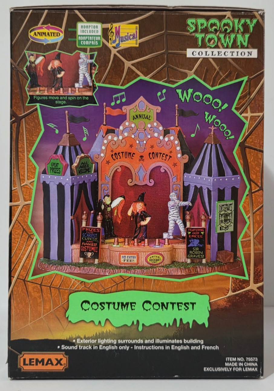 Lemax Spooky Town #75573 Costume Contest (2007) Lights and Animation Works