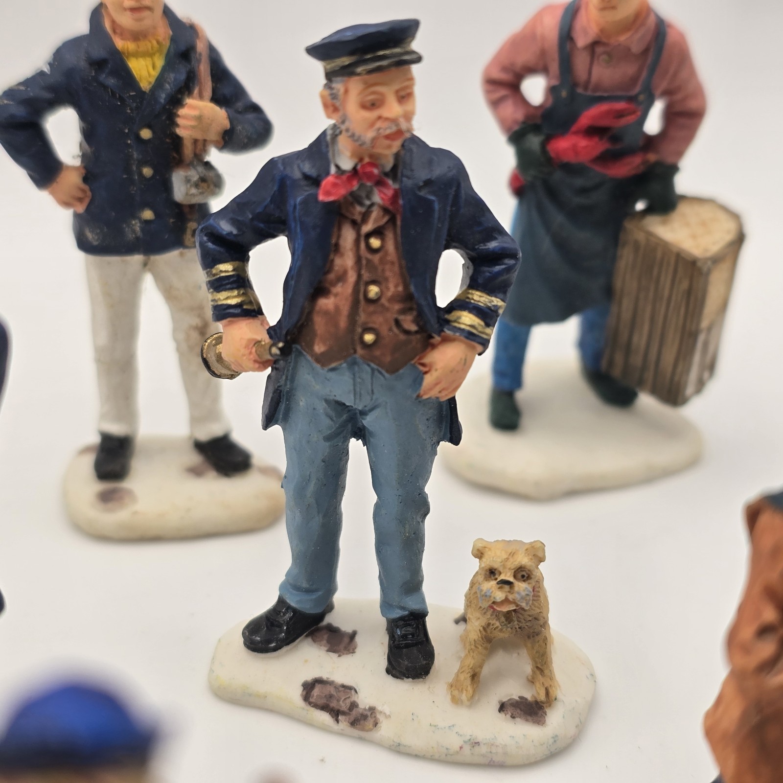 Bundle Of 10 Lemax Holiday Mini Figures~ Townspeople~ Vintage