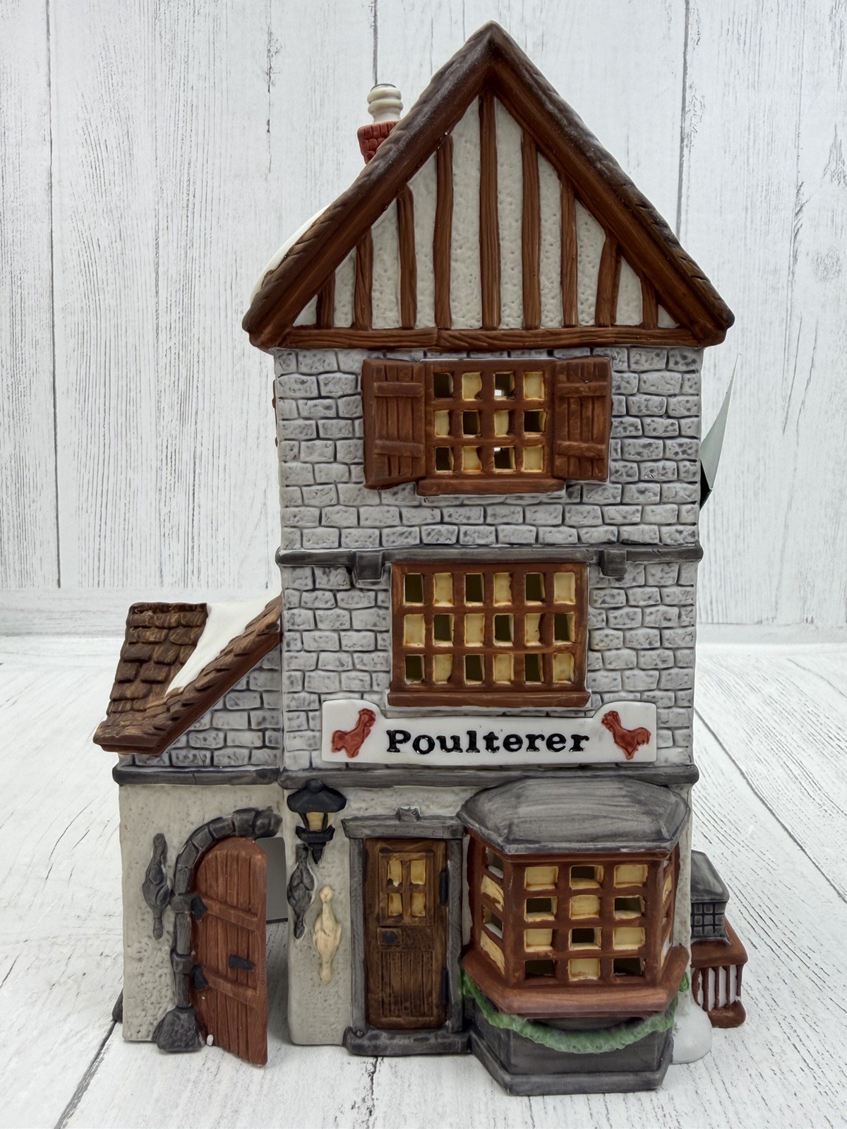 Dept 56 Dickens Village Poulterer Shop 5926-9 Lighted Building 1988