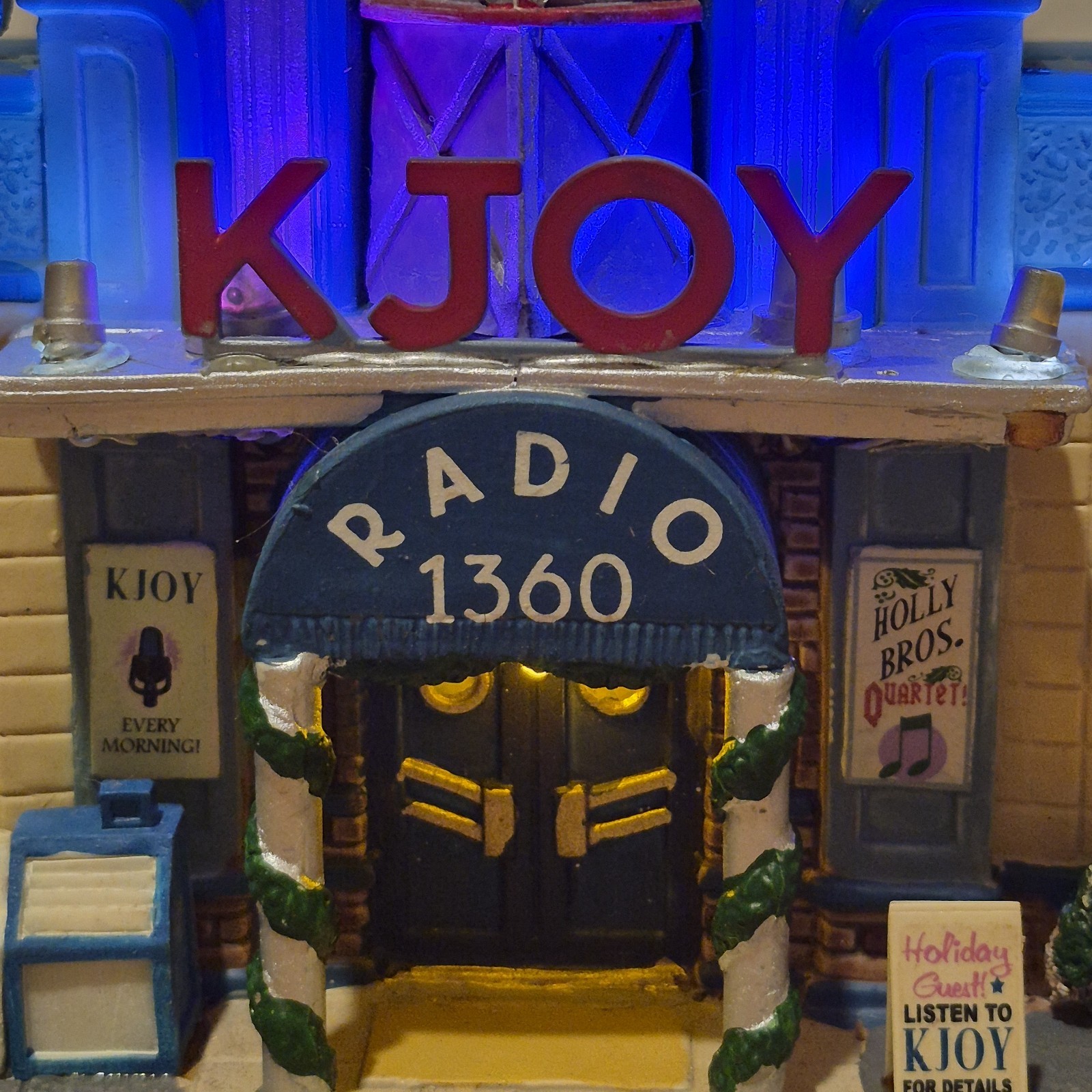 Rare Retired Lemax Village KJOY Radio Station 2008 #85714 Christmas Building