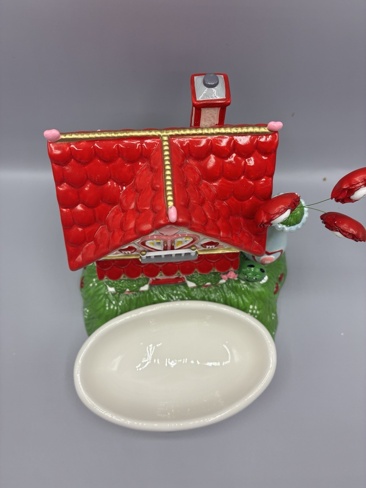 Department 56 M&Ms Be Mine Valentine’s House Lighted Ceramic Candy Dish 2004