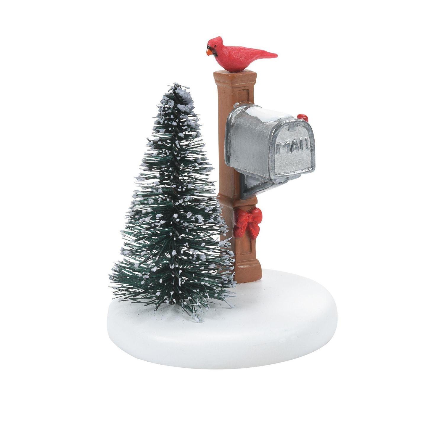 Dept 56 CARDINAL CHRISTMAS MAILBOX General Village 6007661 BRAND NEW IN BOX