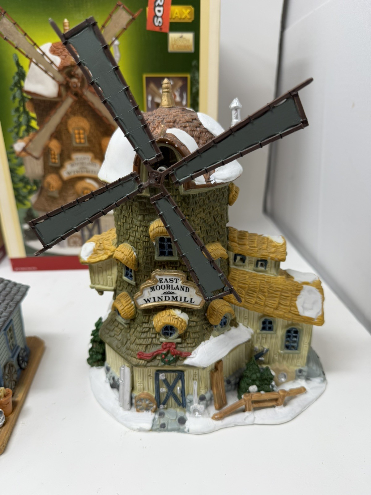 Lot Of 3 Lemax Christmas Village Buildings Menards General Store Windmill