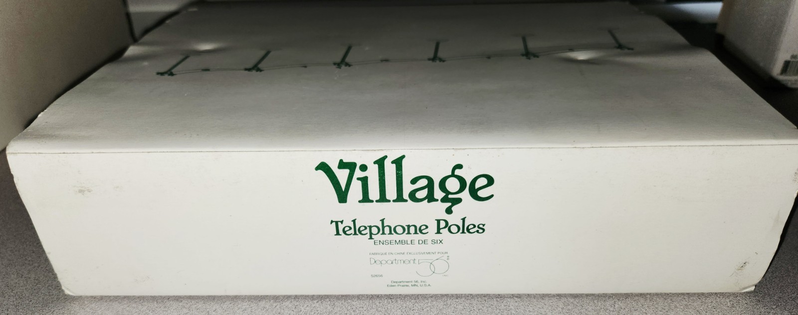 Department 56 Telephone Poles Accessory New