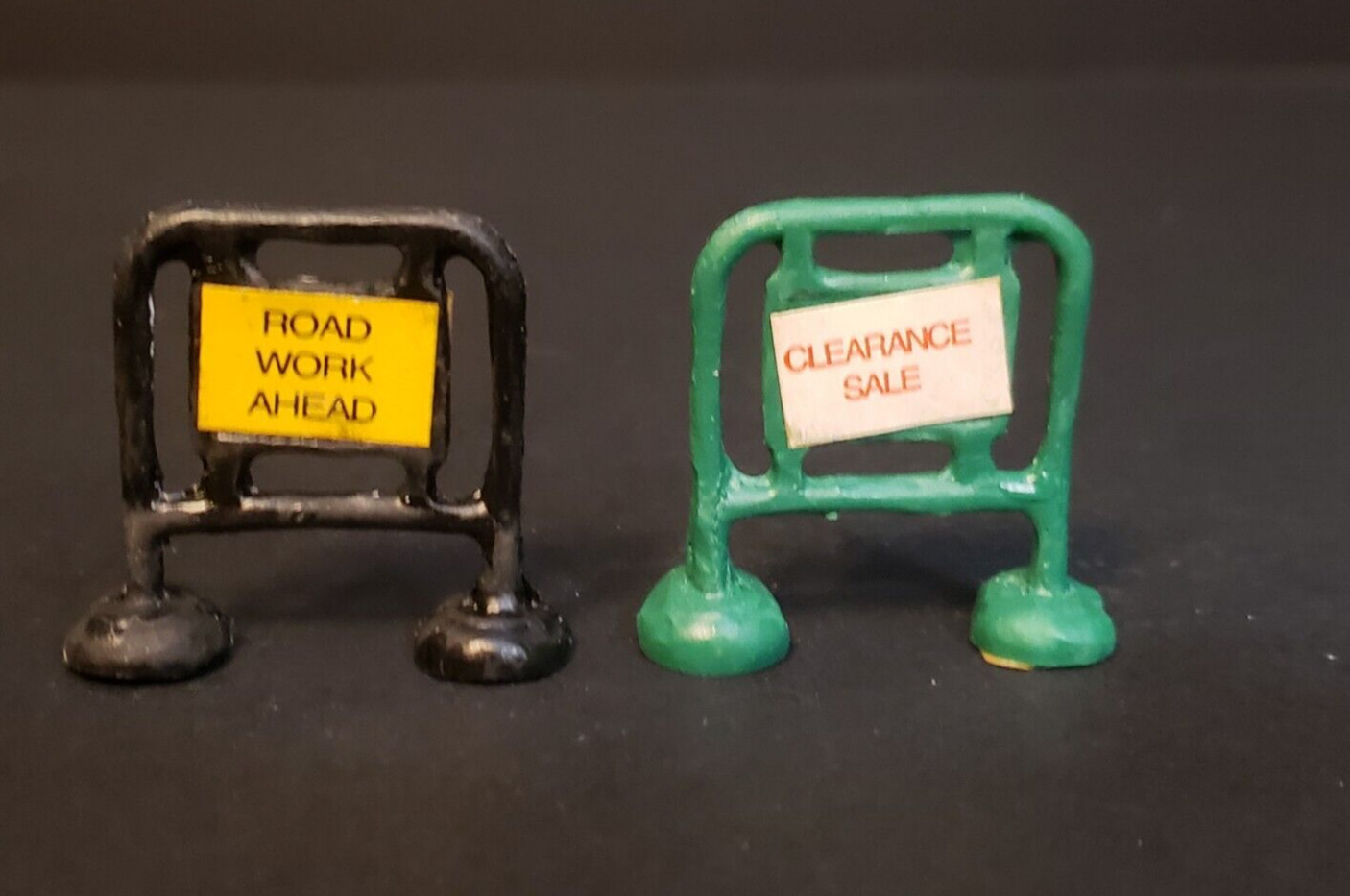 Holiday Time Christmas Village For Sale Road Work Signs Barricade Gate Fence