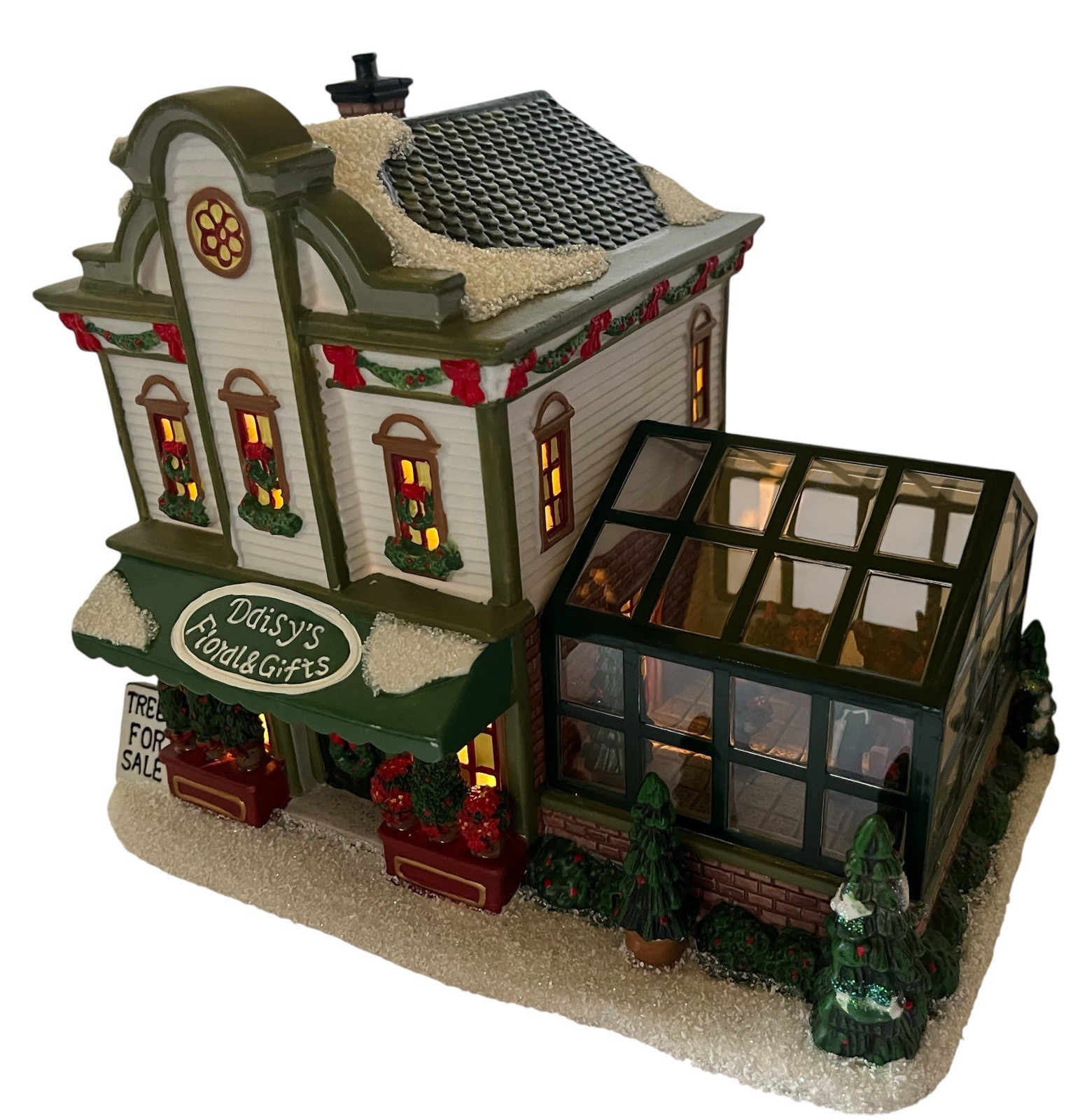 St Nicholas Square Village Collection Daisys Florals And Gifts Lighted Retired