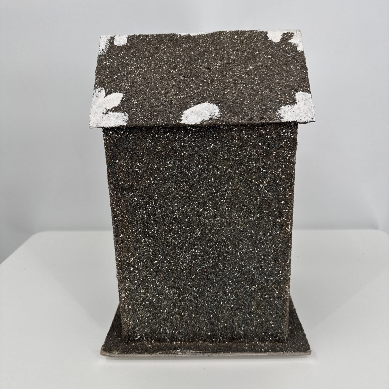 Christmas Cardboard Glitter House Holiday Decor Whimsygoth Glitter Light up