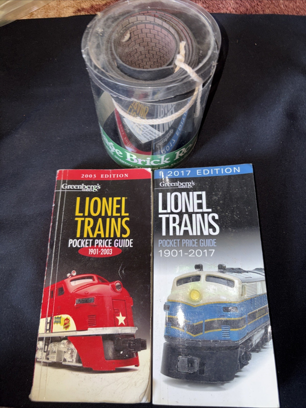 Department 56 Village Brick Road – 2 Lionel Trains Books-Lot