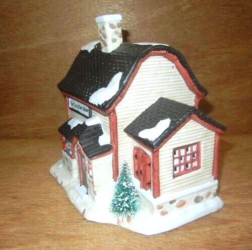 1993 SEASONAL SPECIALTIES LIGHTED HOUSE ‘THE LITTLE STORE’ CHRISTMAS VALLEY