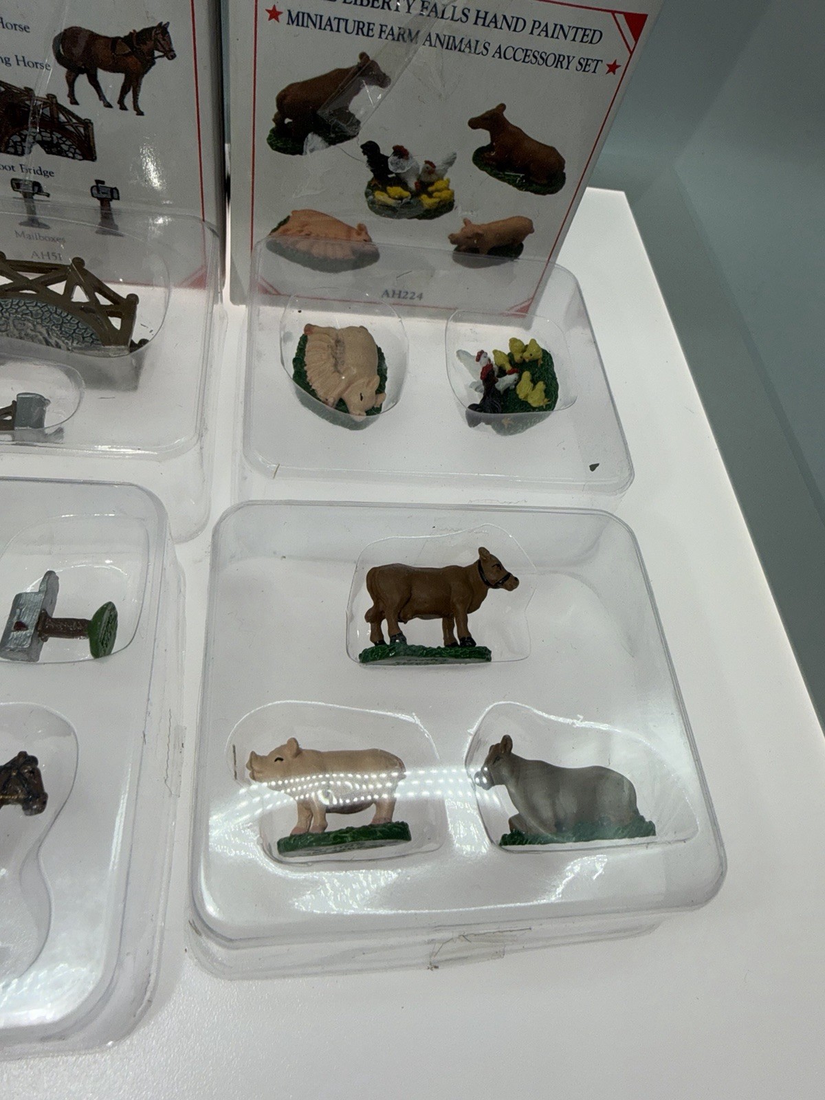 Liberty Falls Pewter Hand Painted Figurines In Original Boxes AH 236 51 224