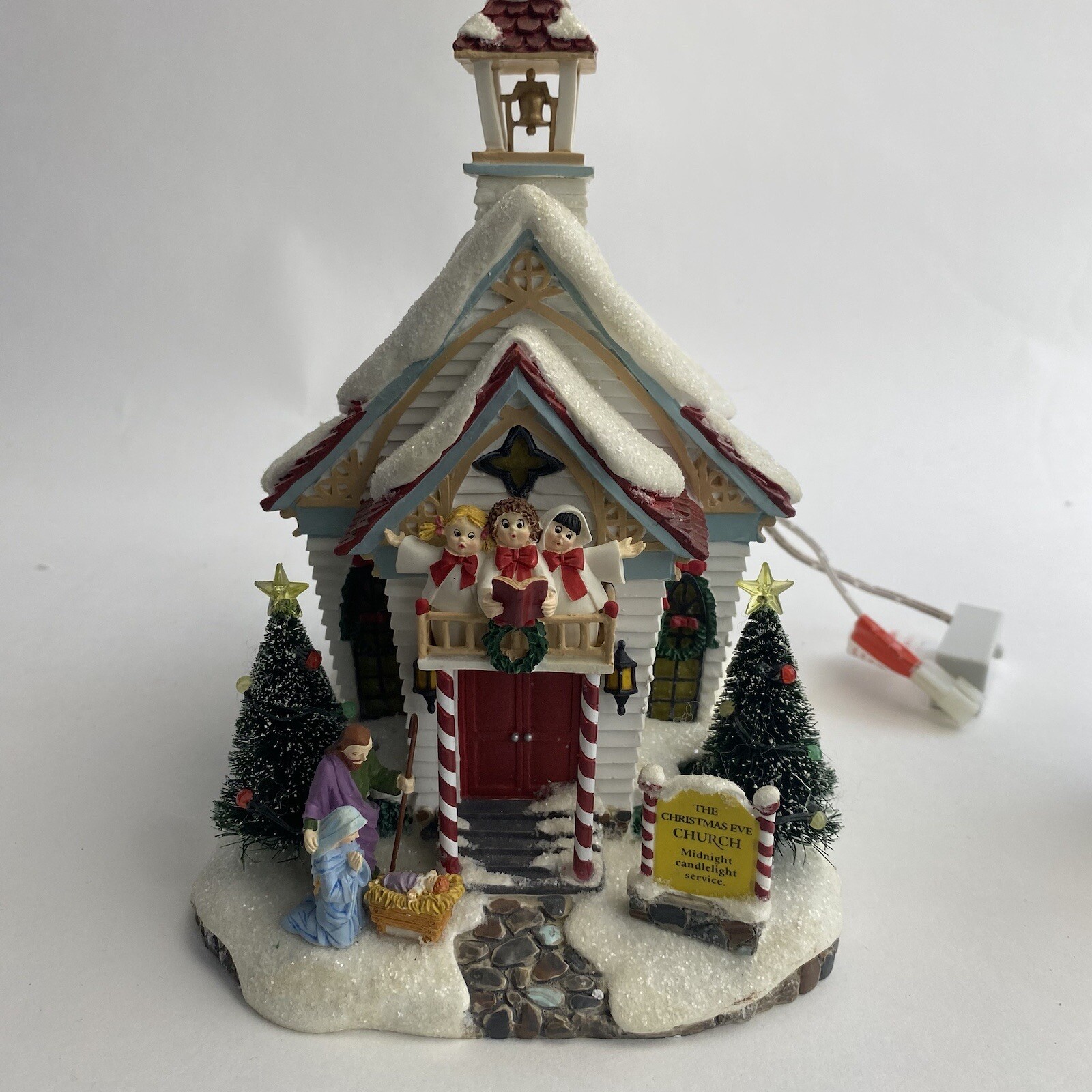 Department 56 Twas the Night Before Christmas Christmas Eve Church Village Light