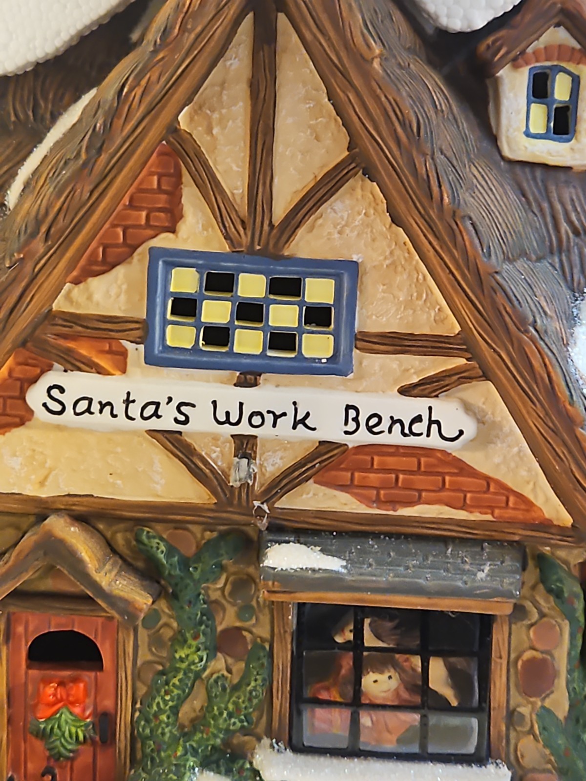 2004 Disc Holiday Time Village Collectibles “Santa’s Work Bench” Village House