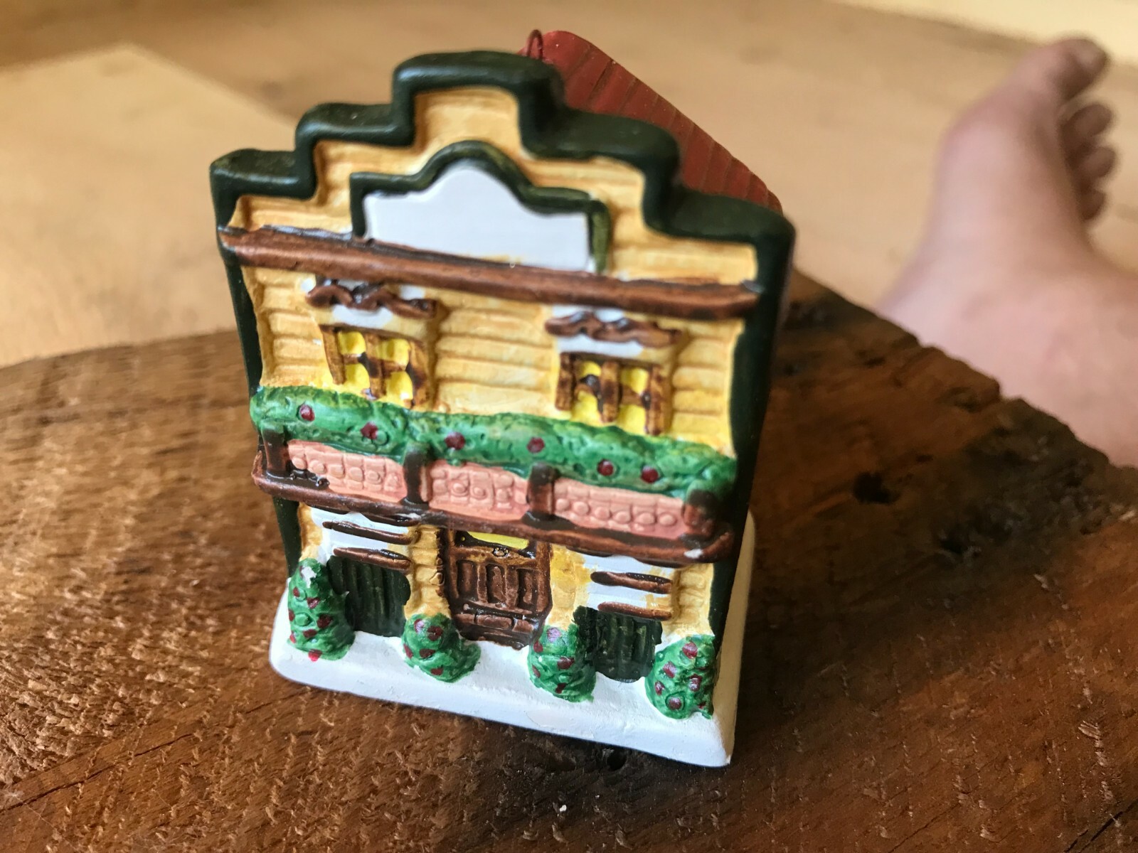 Christmas House Village Piece Hanging Ornament General Store Toy ? Under 3″