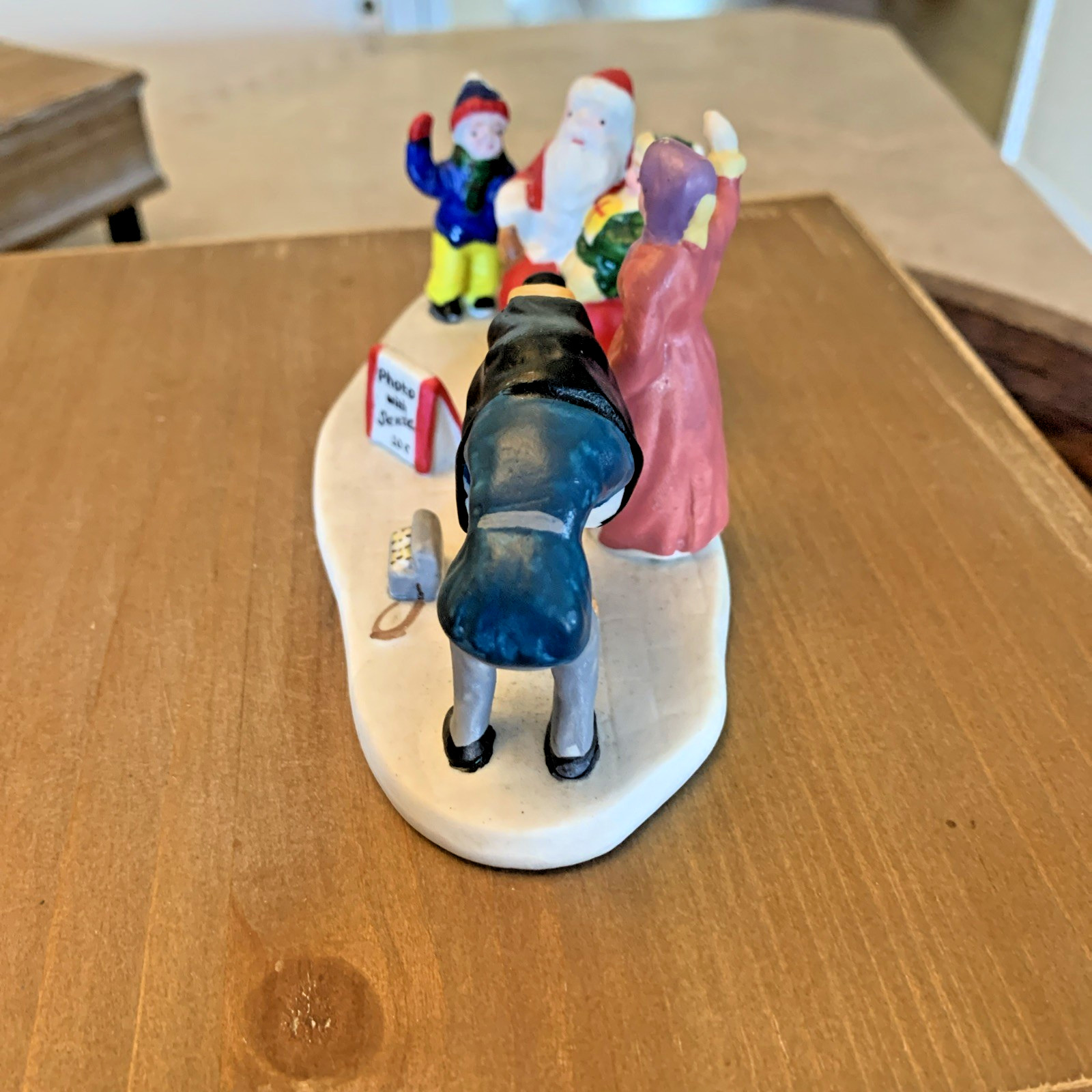 Vintage Lemax Christmas Village 90s’ Porcelain Childrens Band and Photo w/ Santa