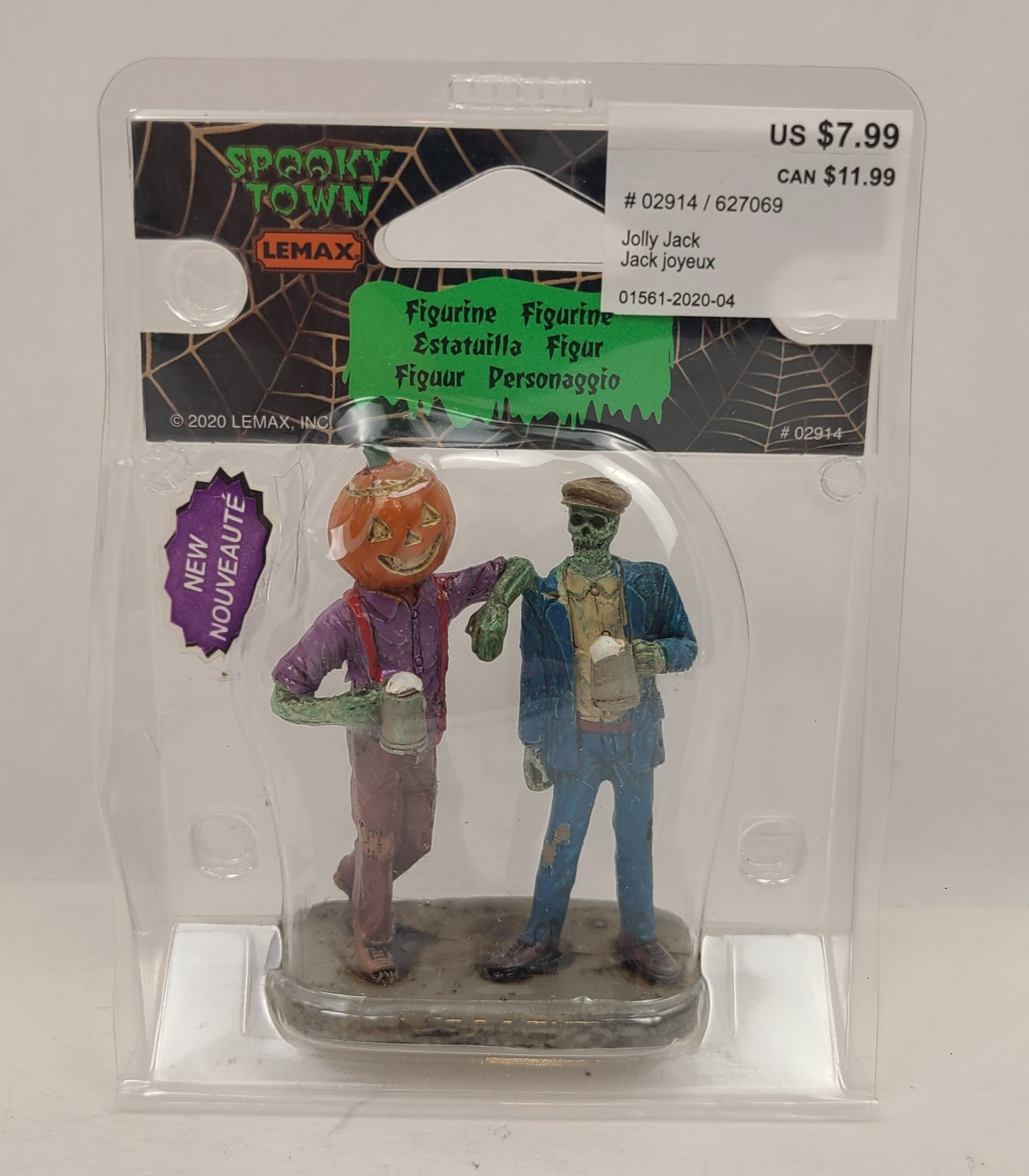 Lemax Spooky Town Jolly Jack Figurine 02914 Ghoul Skeleton Halloween Figure 2020