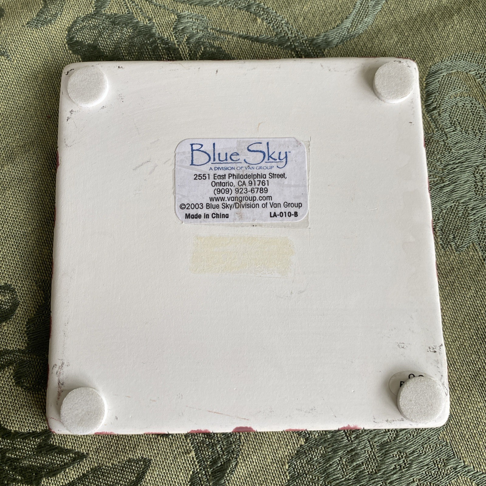 Blue Sky ClayWorks Gingerbread House +Underplate Christmas 2003 Heather Goldmine