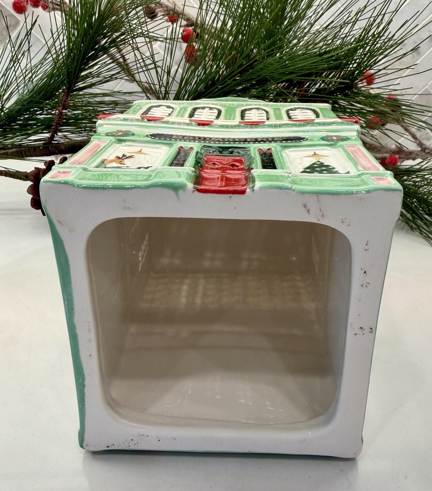 Anthropologie~Ceramic Holiday House~PARIS BAKERY~NIB~SOLD OUT~🥐🎄