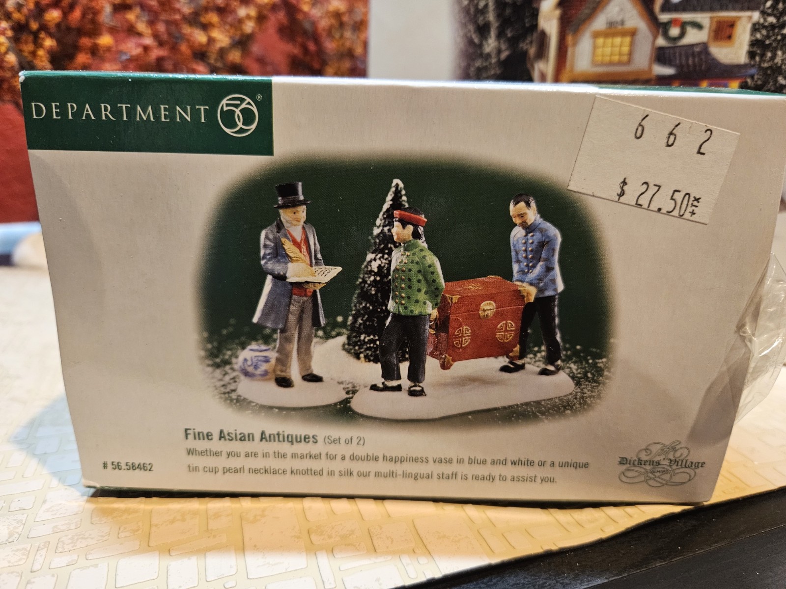 Dept 56 Dickens Village the China Trader 56.58447 With Fine Asian Antiques 58462