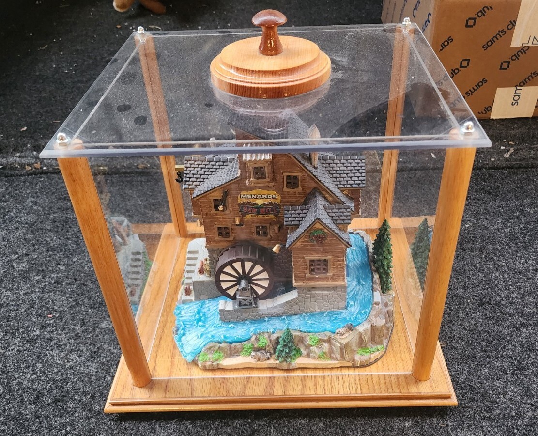LEMAX Village Collection #15248 Menards Saw Mill – Works With Beautiful Display
