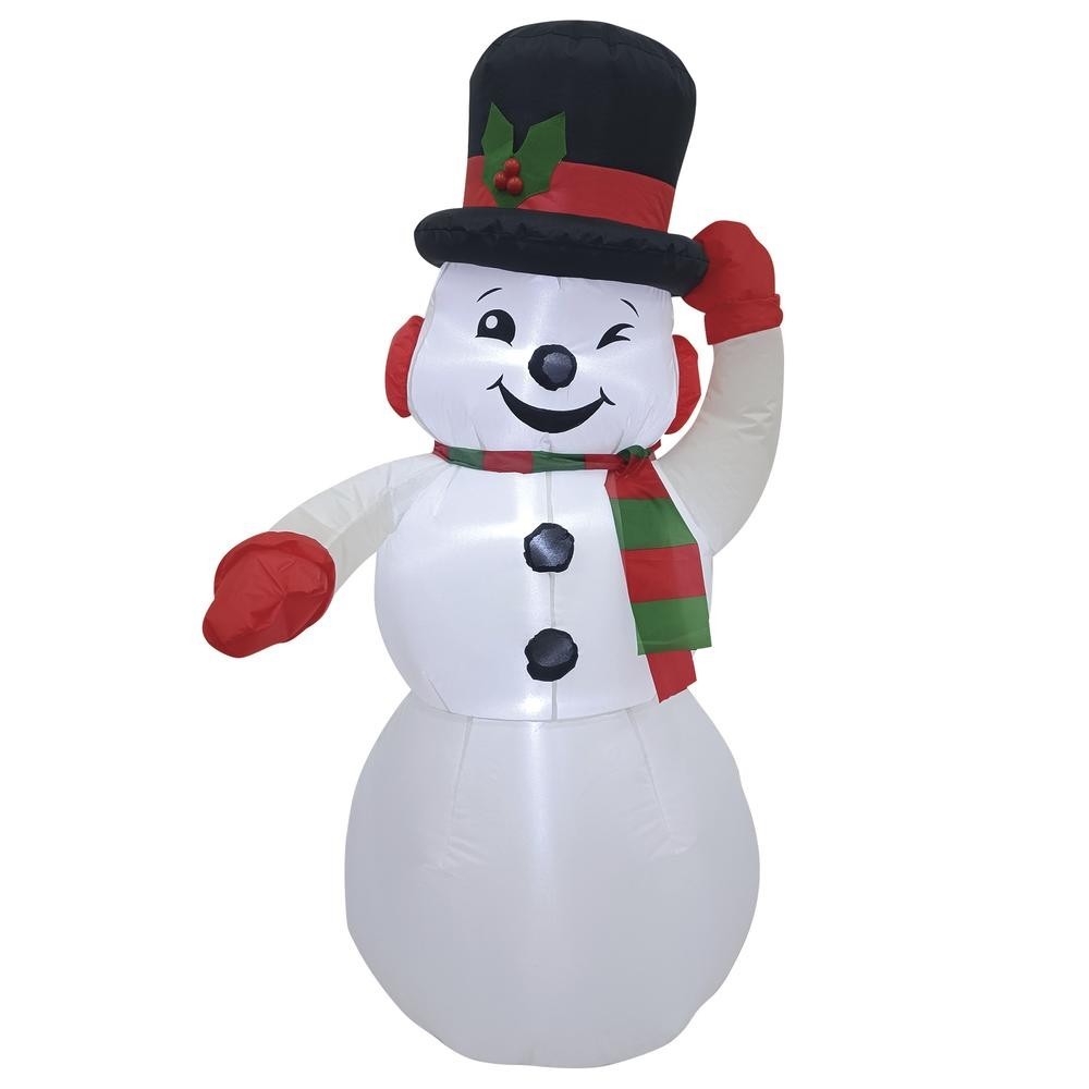 4′ Lighted LED Vintage Snowman Christmas Inflatable Fun Holiday Outdoor Decor