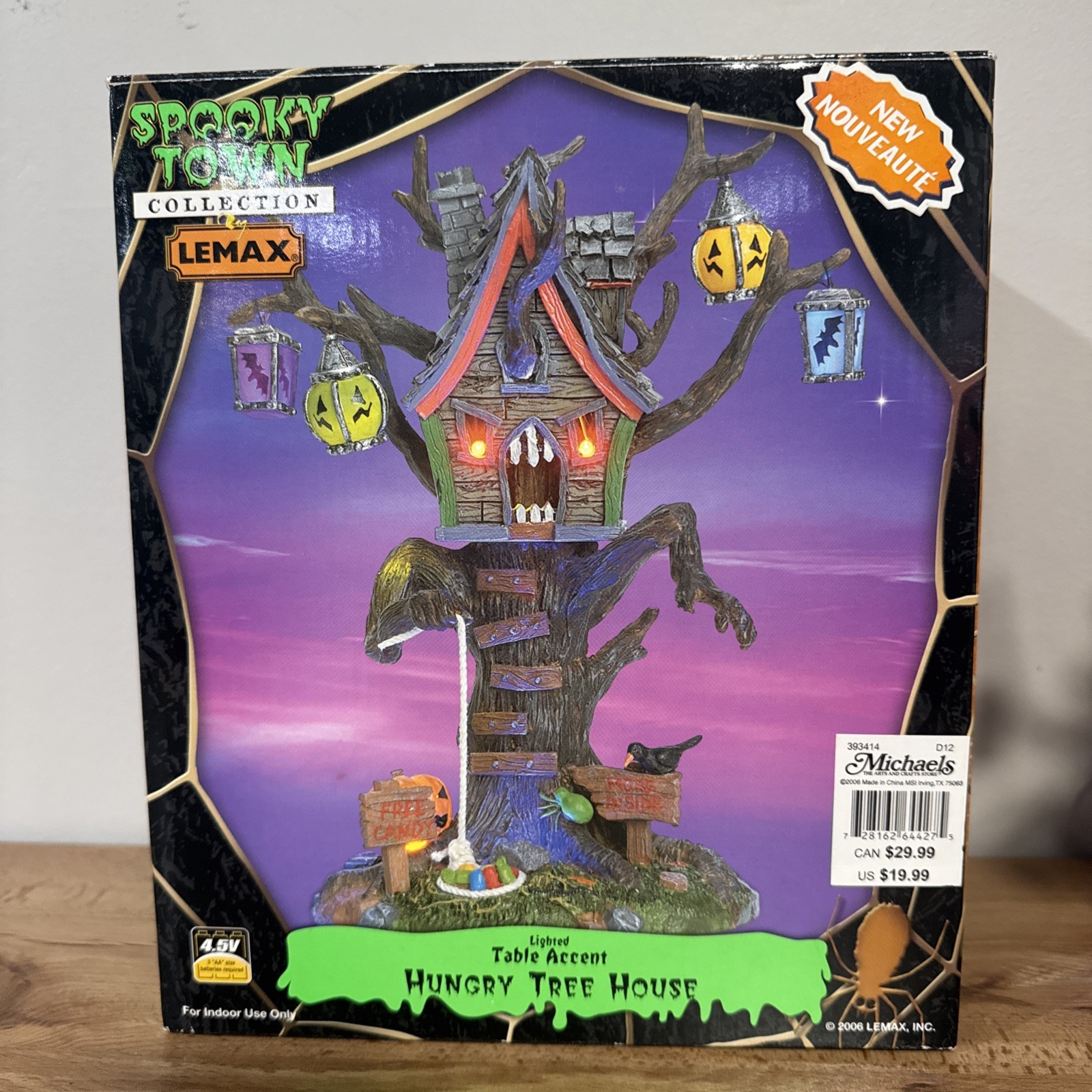 Lemax Hungry Tree House Spooky Town Halloween Village Works 2006 EUC