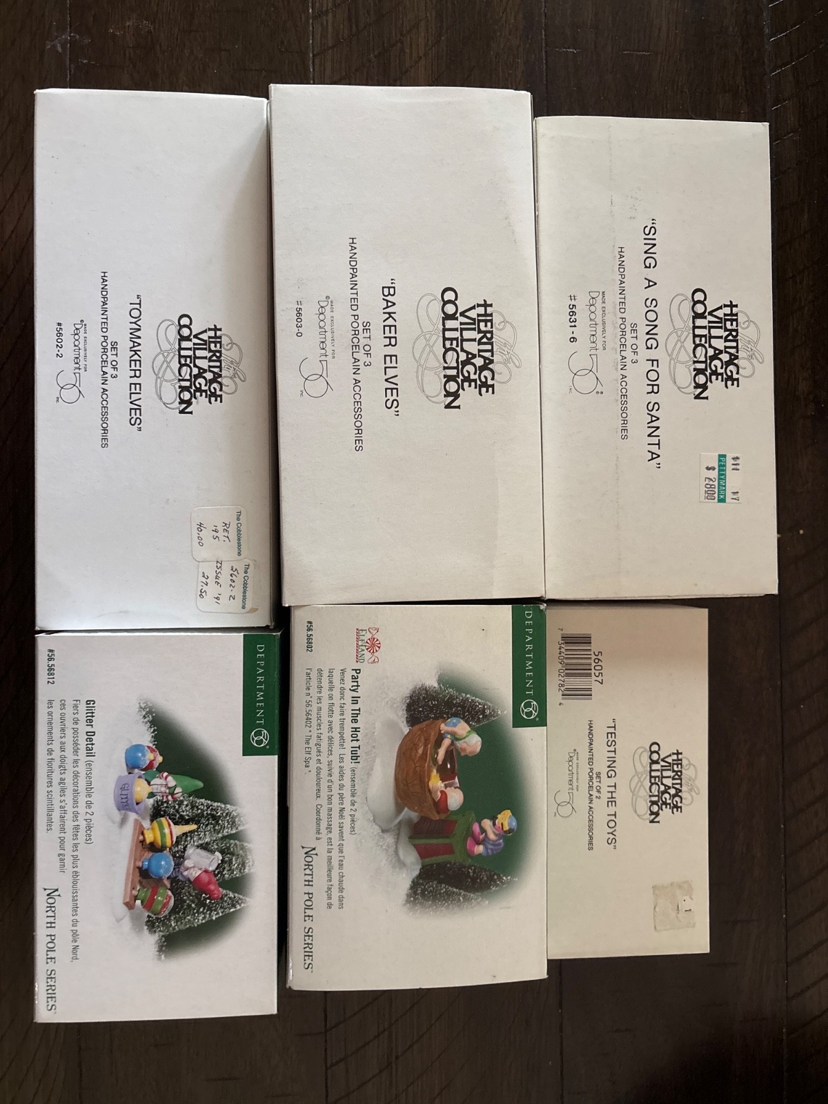 Lot Of 5 Dept 56 North Pole Series Accessories