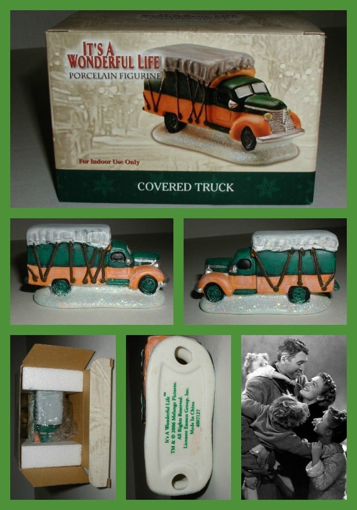 It’s A Wonderful Life Enesco Christmas Bedford Falls Village ‘COVERED TRUCK’ NEW