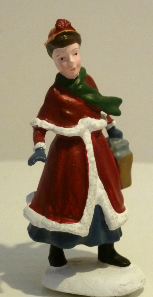DEPT 56 VILLAGE Animated All Around The Park Replacement Magnetic Woman Figure