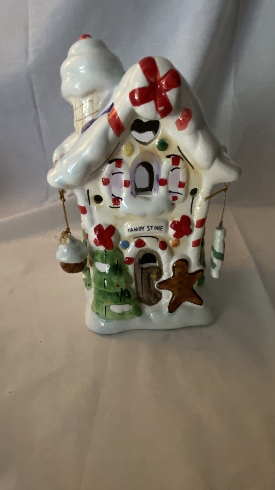 Elements Christmas Village Candy Store Ceramic Light-Up